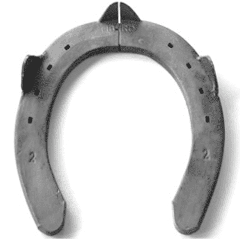 fer à cheval split toe ou pince fendue